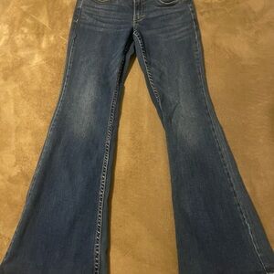Lucky Brand Blue Flare Jeans ladies 28 low rise